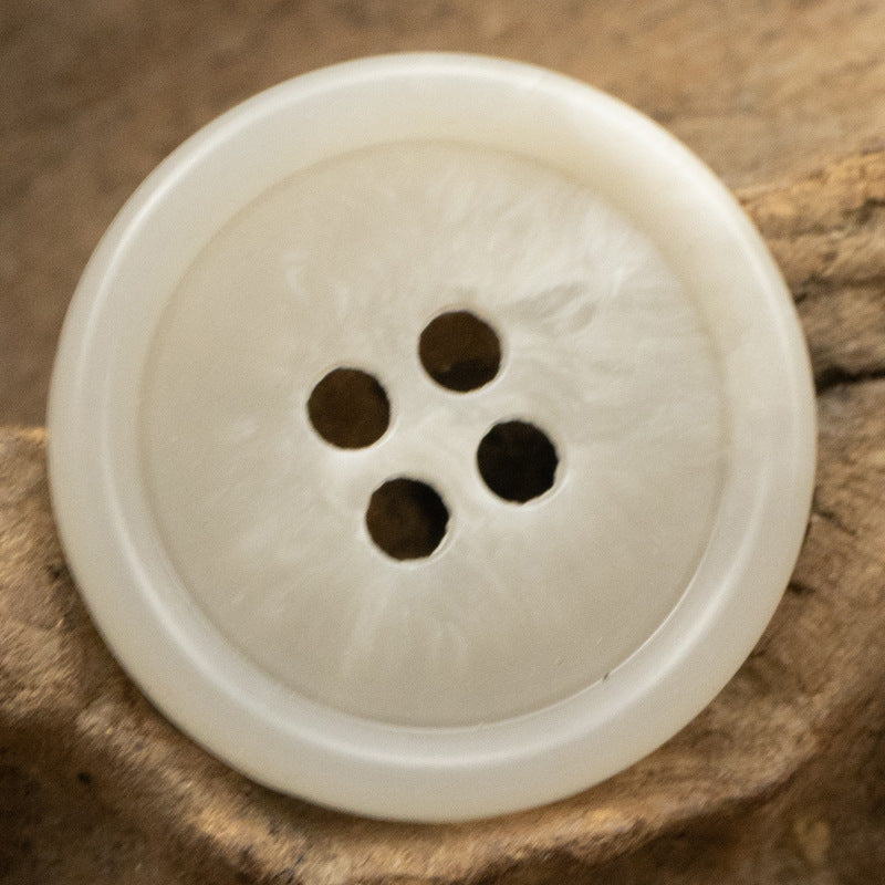 Urea Resin Buttons Imitation Horn Pattern,Round 4 Hole,10PCS 