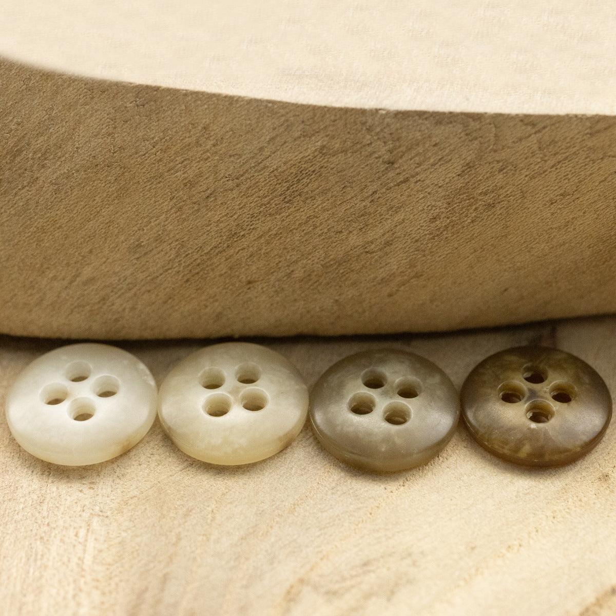 Round Slim-Edged Urea Buttons for Casual Shirts,50pcs - Lots of Buttons