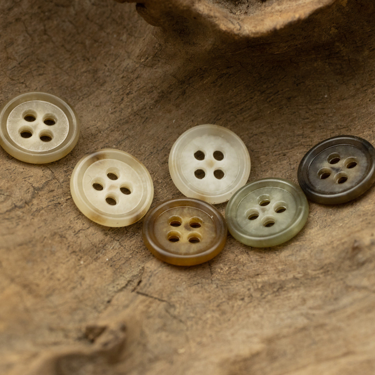 Round 4 Hole Baby Shirt Urea Buttons,60 Pack - Lots of Buttons