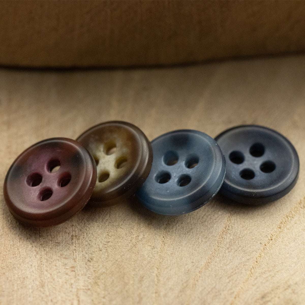 Matte Bowl Shaped Urea Shirt Buttons 40 Pack 