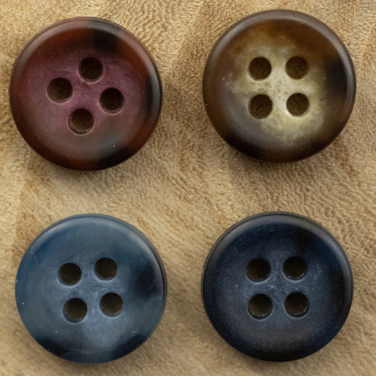 Matte Bowl Shaped Urea Shirt Buttons 40 Pack 