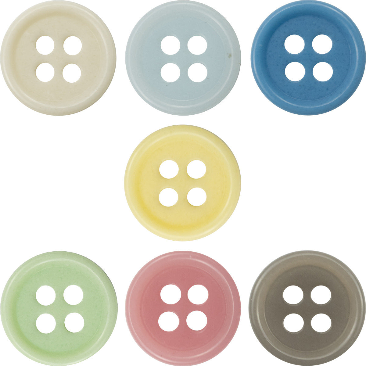 11.5mm Candy-Colored Bulk Urea Resin Buttons for Baby 70 Pack - Lots of Buttons