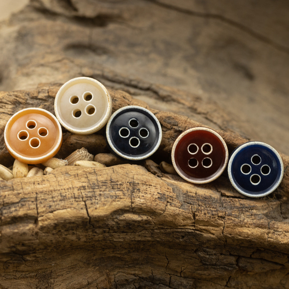 Retro Floral Shirt Urea Resin Buttons 150 Pack - Lots of Buttons