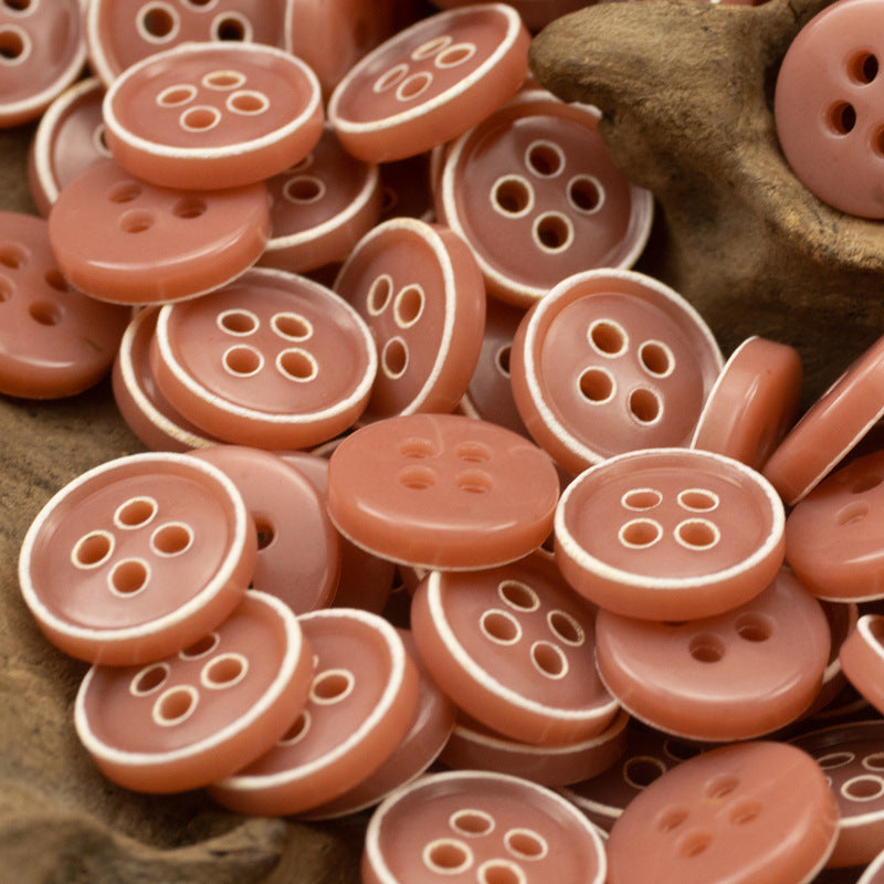 Retro Floral Shirt Urea Resin Buttons 150 Pack - Lots of Buttons