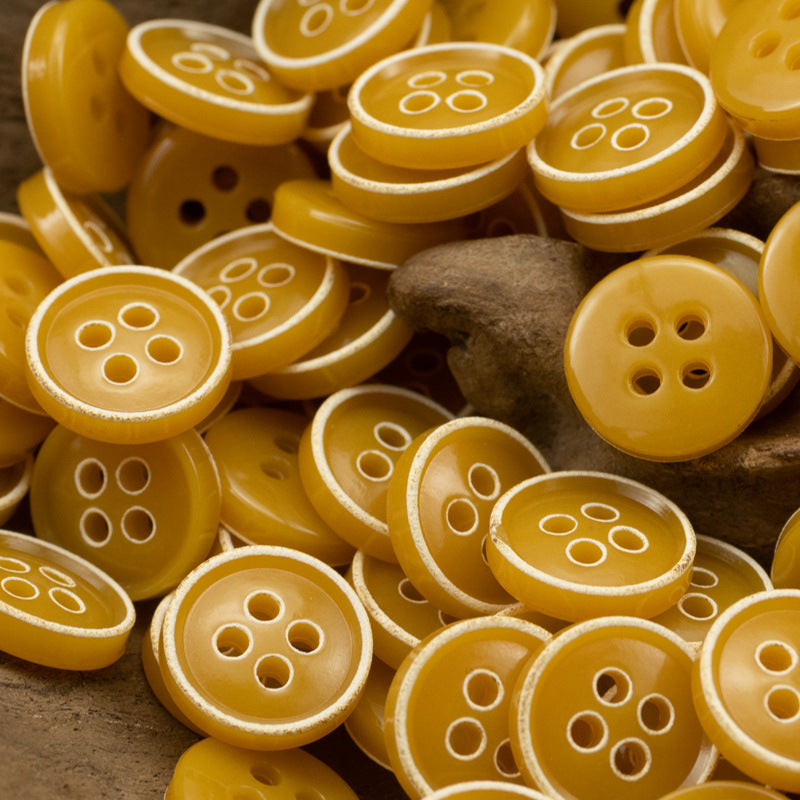 Retro Floral Shirt Urea Resin Buttons 150 Pack - Lots of Buttons