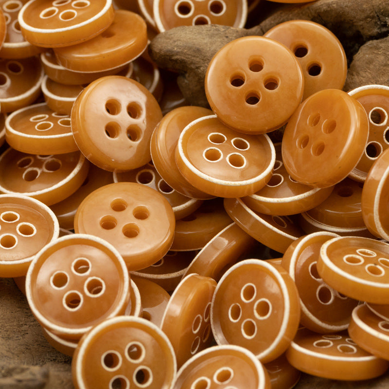 Retro Floral Shirt Urea Resin Buttons 150 Pack - Lots of Buttons