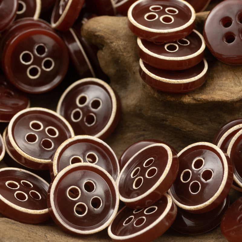 Retro Floral Shirt Urea Resin Buttons 150 Pack - Lots of Buttons