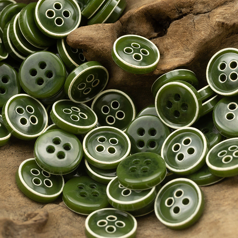 Retro Floral Shirt Urea Resin Buttons 150 Pack - Lots of Buttons