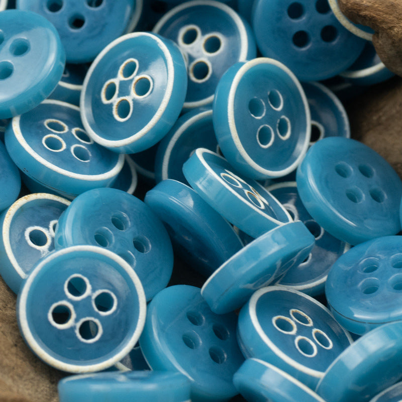 Retro Floral Shirt Urea Resin Buttons 150 Pack - Lots of Buttons