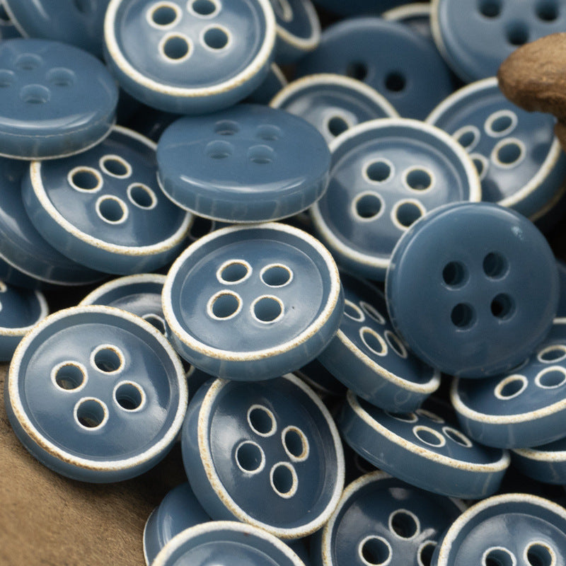 Retro Floral Shirt Urea Resin Buttons 150 Pack - Lots of Buttons