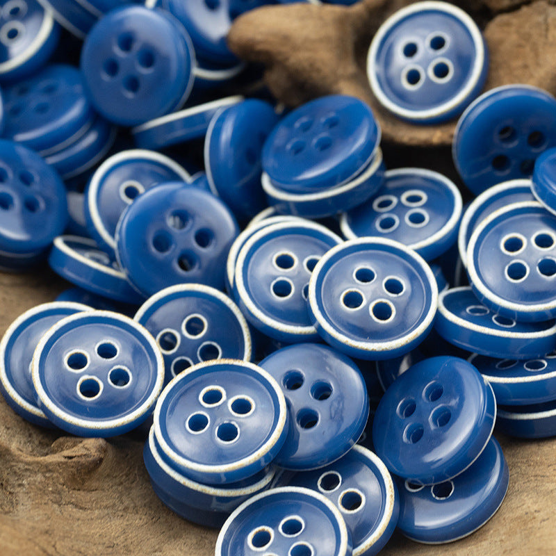 Retro Floral Shirt Urea Resin Buttons 150 Pack - Lots of Buttons