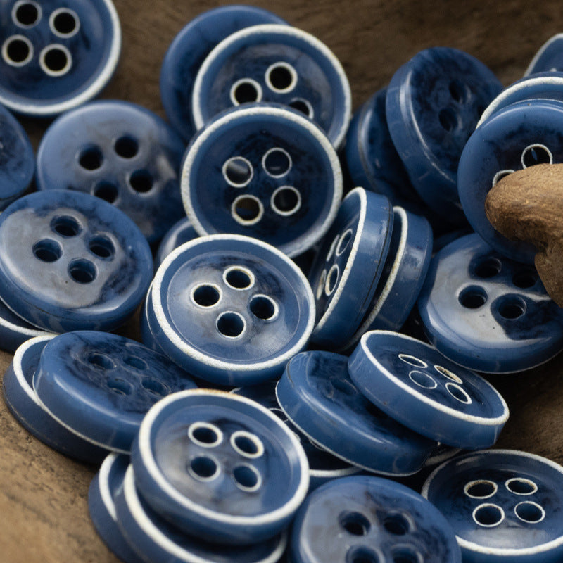 Retro Floral Shirt Urea Resin Buttons 150 Pack - Lots of Buttons
