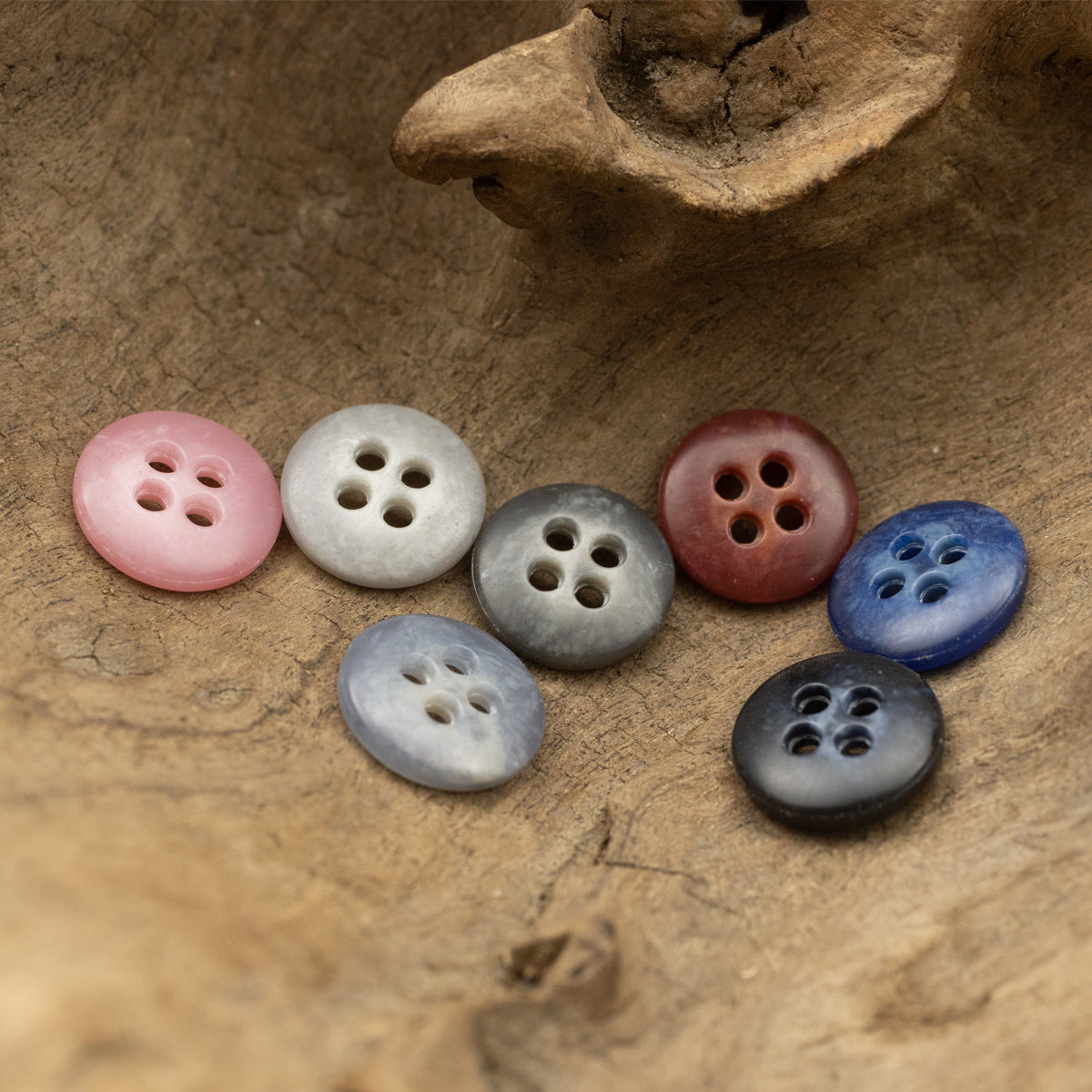 Round Urea Buttons for Men Women Business Shirts - 70 Pack - Lots of Buttons
