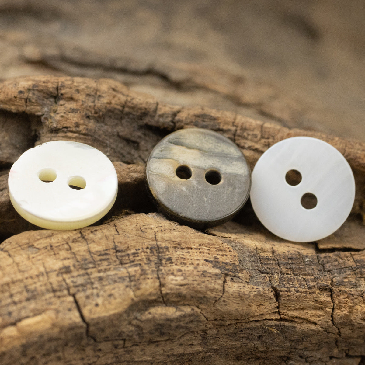 11.5mm Fish-Eye Design Natural Pearl Shell Buttons for Silk Shirts,10PCS - Lots of Buttons