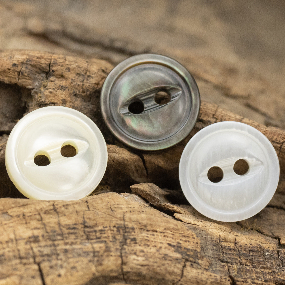 11.5mm Fish-Eye Design Natural Pearl Shell Buttons for Silk Shirts,10PCS - Lots of Buttons