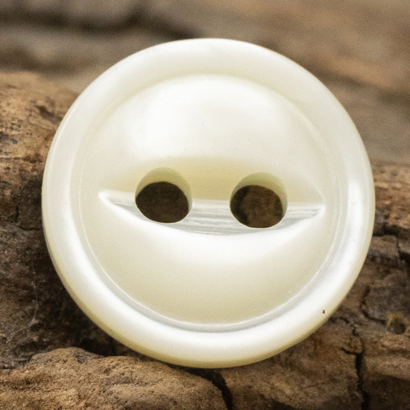 11.5mm Fish-Eye Design Natural Pearl Shell Buttons for Silk Shirts,10PCS - Lots of Buttons