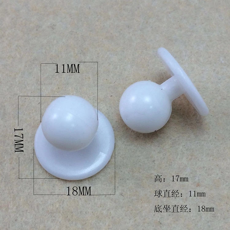 18mm Műanyag Gömbölyű Szakács Egyenruha Gomb 200 Csomag (4 Vegyes Szín)