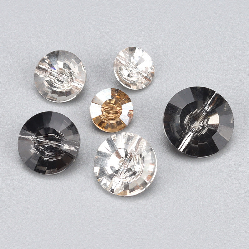 Elegant Glass Crystal Buttons for Chiffon Shirts,6pcs - Lots of Buttons