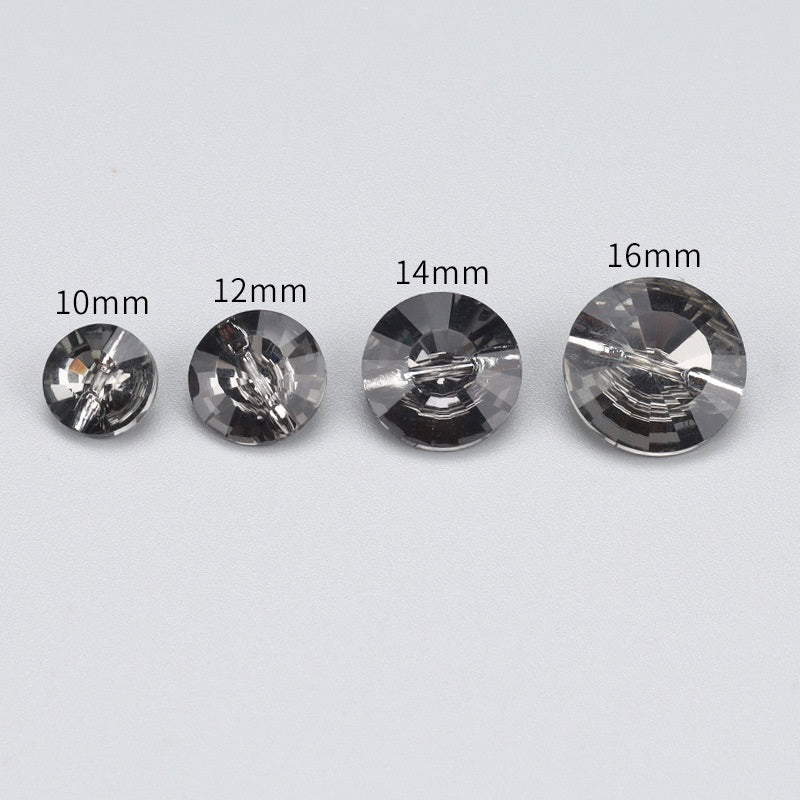 Elegant Glass Crystal Buttons for Chiffon Shirts,6pcs - Lots of Buttons