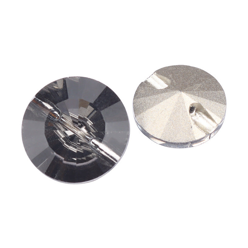 Elegant Glass Crystal Buttons for Chiffon Shirts,6pcs - Lots of Buttons