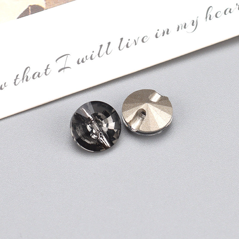 Elegant Glass Crystal Buttons for Chiffon Shirts,6pcs - Lots of Buttons