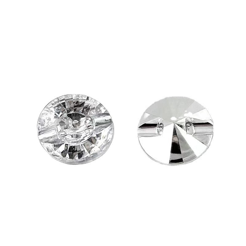 10-50mm White Acrylic Buttons for Home Textiles Sofa Cushions 150 Pack