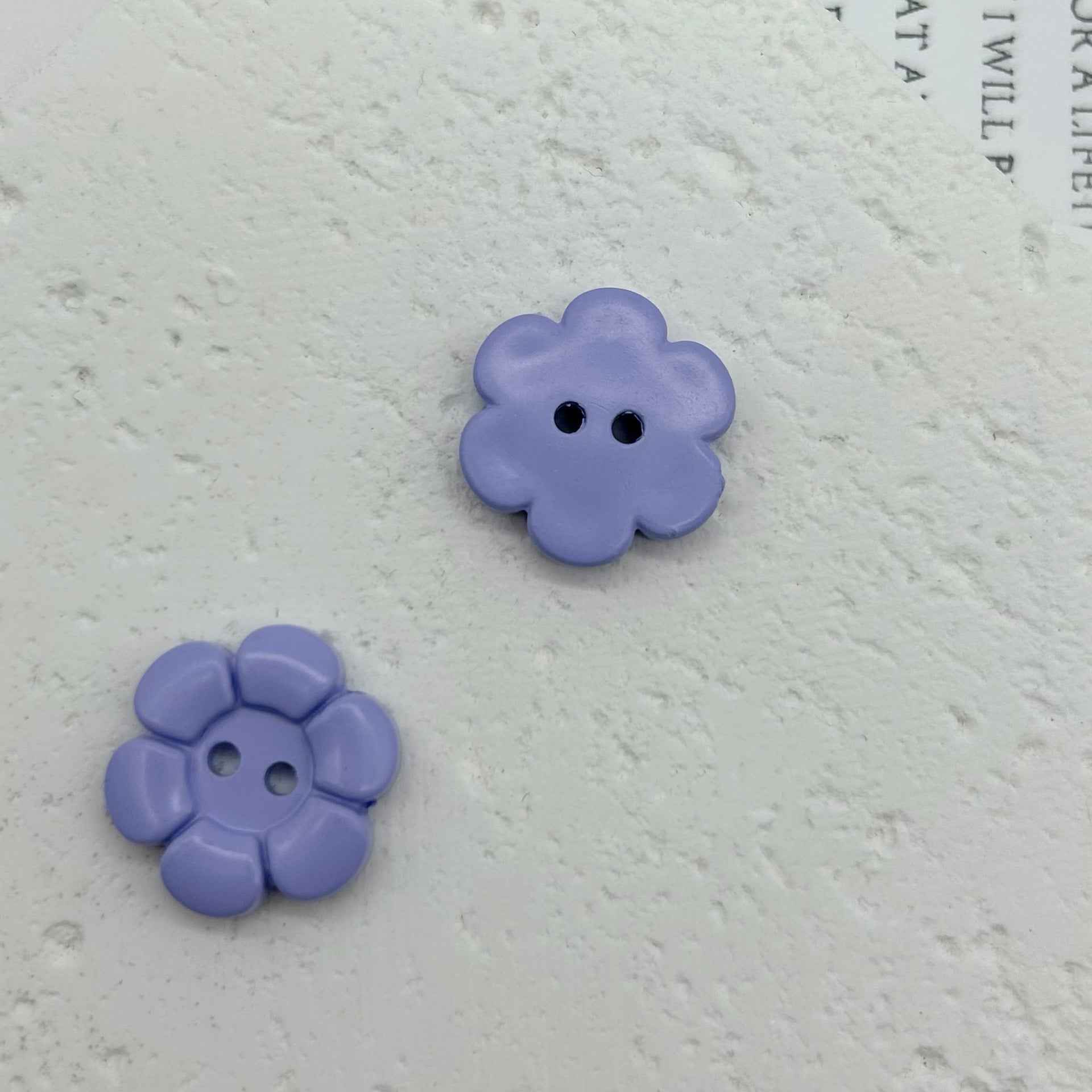 11.5mm Colorful Plastic Flower-Shaped Two-Hole Buttons for Children's Clothing 100PCS - Lots of Buttons