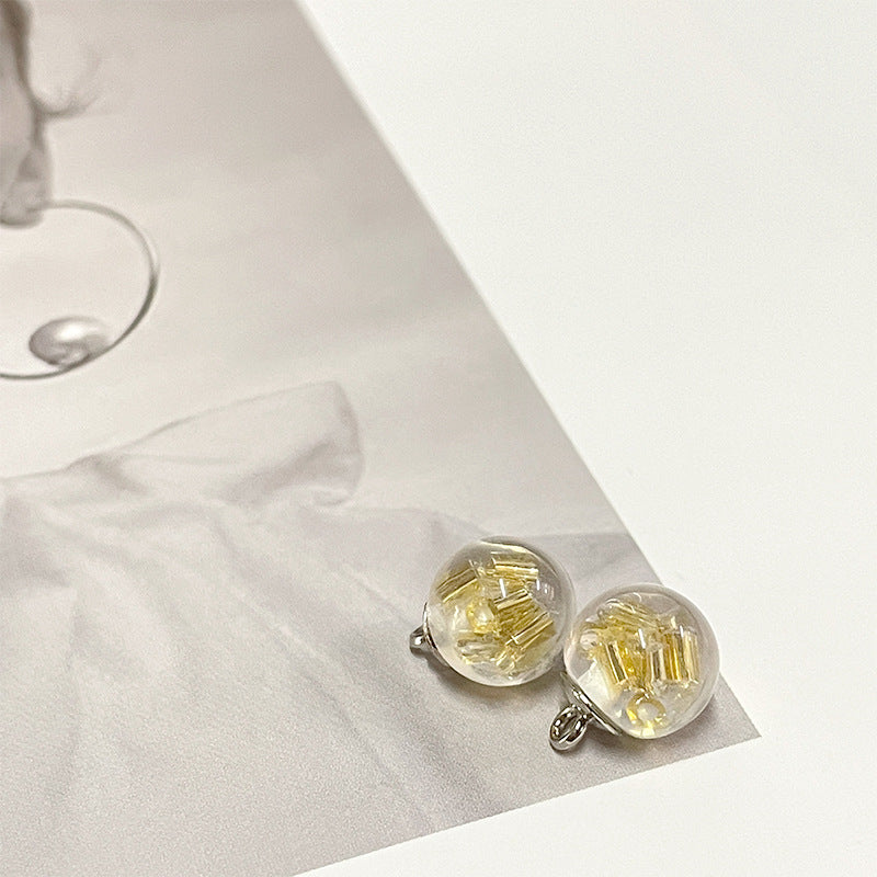 Botones de perla y pan de oro estilo palacio chino de 10 mm para cheongsam 50 piezas