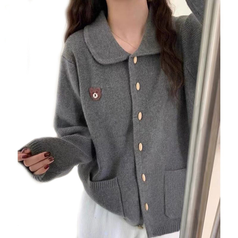20mm olivfarbene, bambusförmige Knopf mit Metallstiften für gestrickte Pullover, 30 Stück