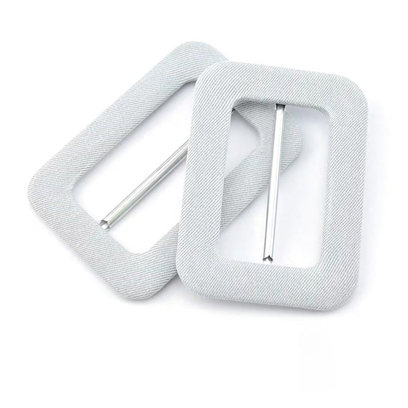 50 mm 12-färgs D-ring tygöverdragna spännen för justering av rockbälte och ärm 48-pack