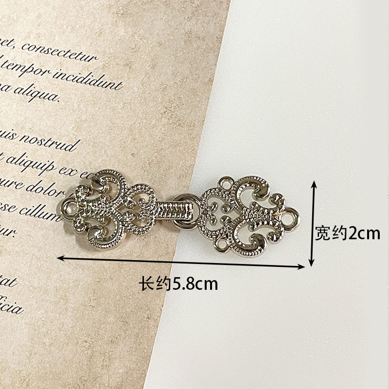 Vintage Chinese Style Metal Frog Buttons for Hanfu 14 Pack(7 Styles)