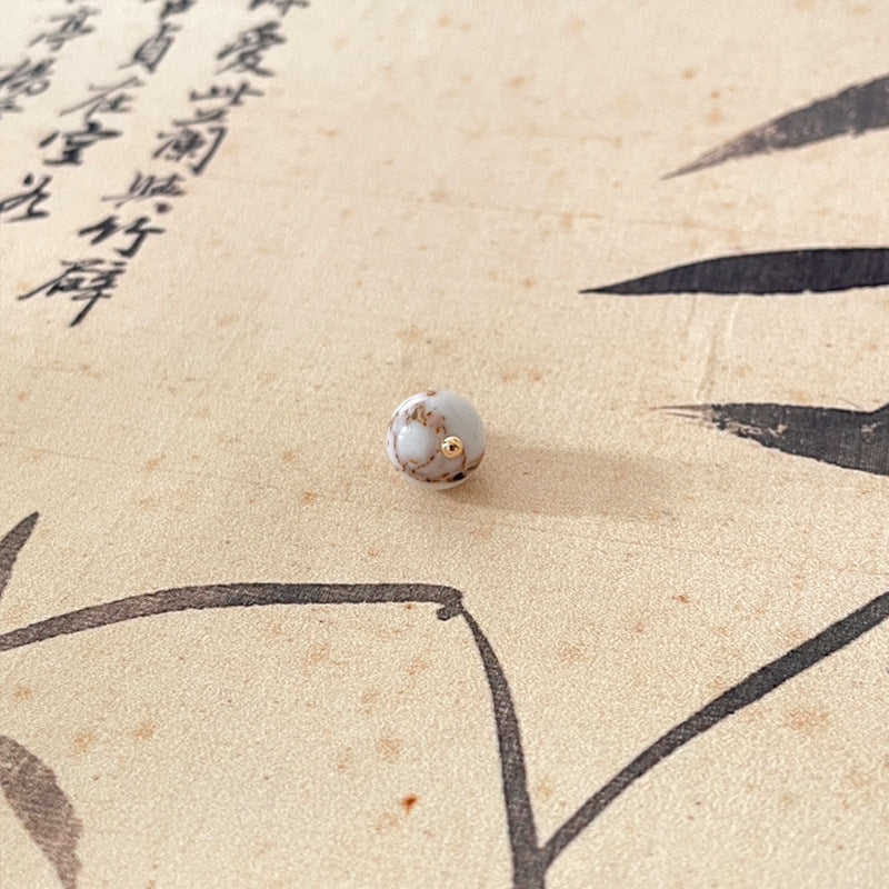 10mm Chinese Style Jade Buttons for Cheongsam,Tang Suit,Hanfu 50pcs