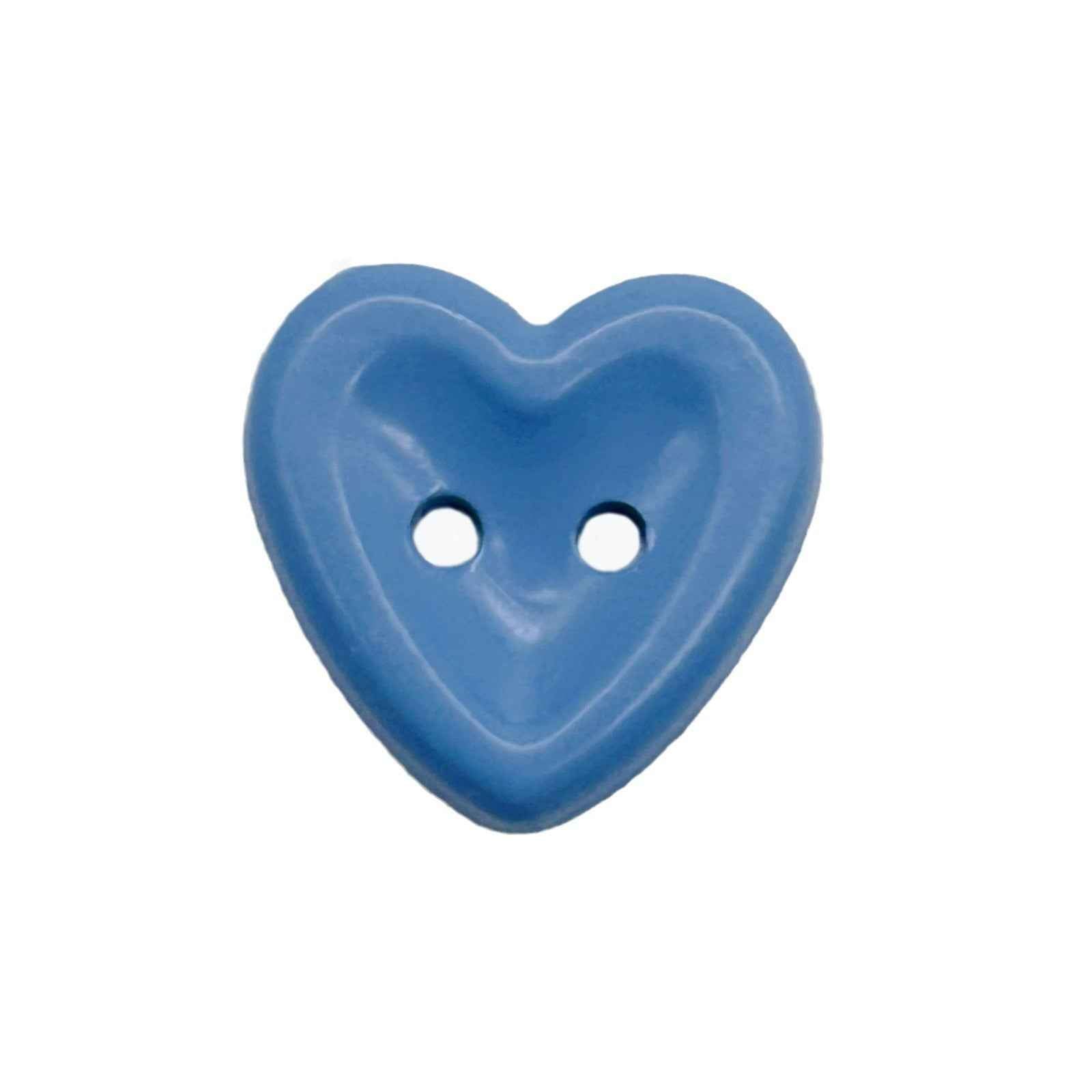 12/15mm Macaron Two Hole Heart Buttons for Children's Sweaters DIY 100 Pack - Lots of Buttons