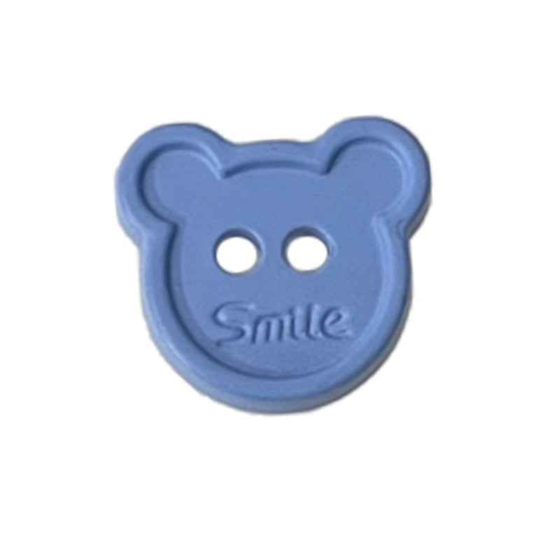 15/18mm Cartoon Teddy Bear Head Plastic Buttons for Children's Clothing 80 Pack - Lots of Buttons