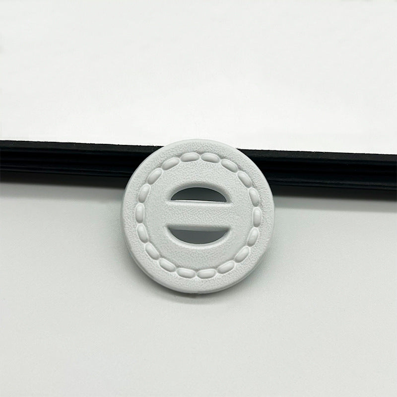 25/30mm Bež Bijele Crne Okrugle Dvostruke Rupe Vintage Plastične Gumbi za Kaput 30 komada