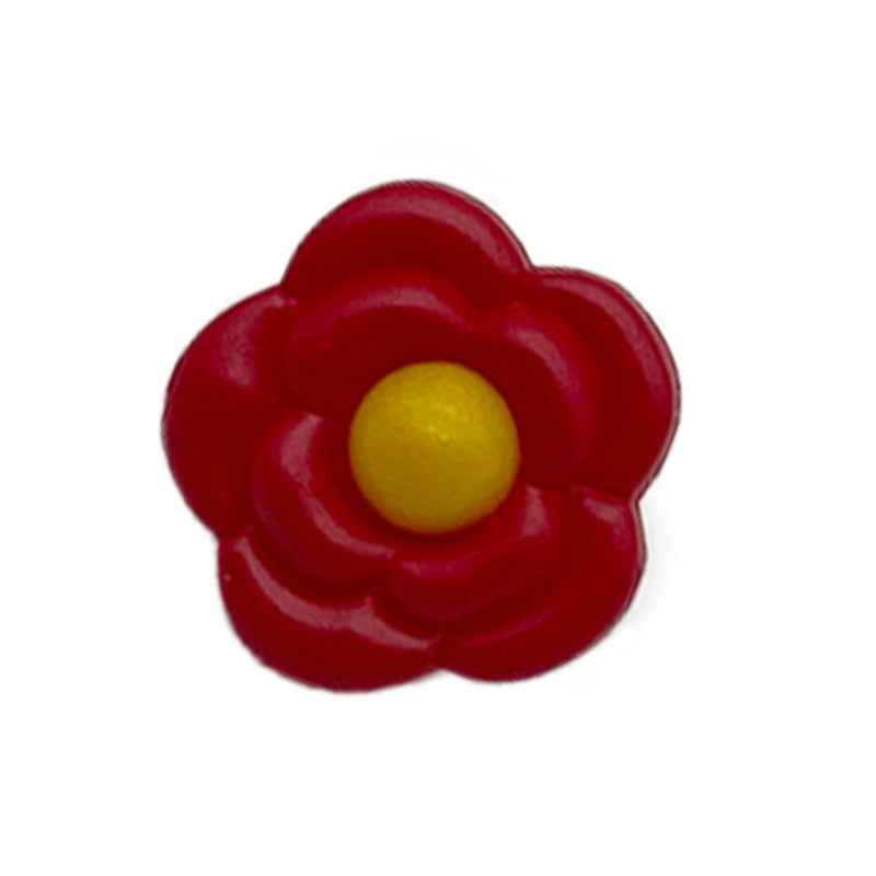 18mm Colorful Flower-Shaped Plastic Shank Buttons for Children's Clothing 100 Pack - Lots of Buttons