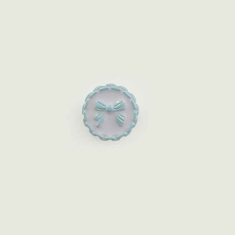 18mm Colorful Chain-Edged Bow Plastic Buttons for Children's Sweaters 60 Pack - Lots of Buttons