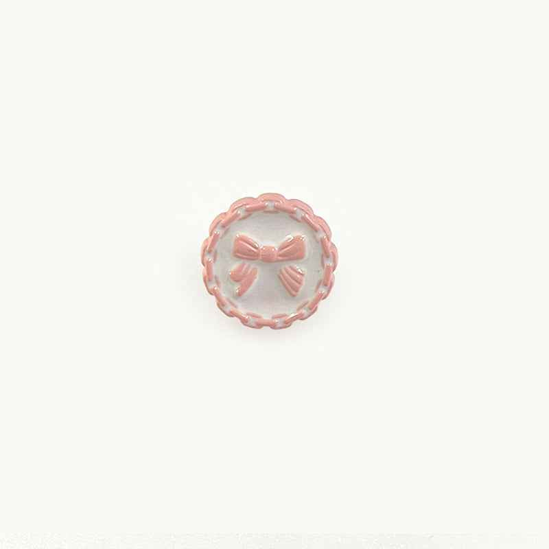 18mm Colorful Chain-Edged Bow Plastic Buttons for Children's Sweaters 60 Pack - Lots of Buttons