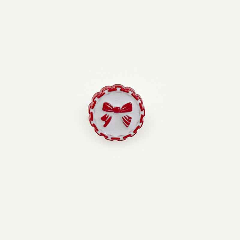 18mm Colorful Chain-Edged Bow Plastic Buttons for Children's Sweaters 60 Pack - Lots of Buttons