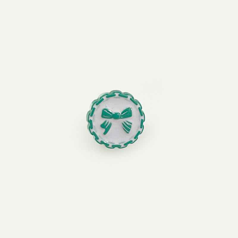 18mm Colorful Chain-Edged Bow Plastic Buttons for Children's Sweaters 60 Pack - Lots of Buttons