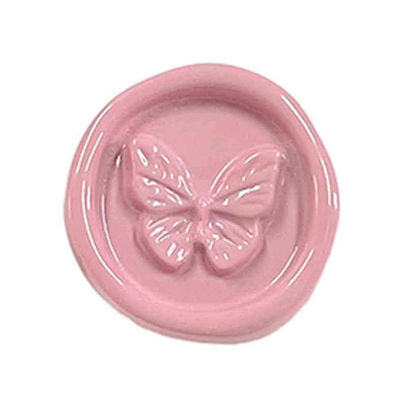 Round Multi-Colored Butterfly Plastic Shank Buttons for Children's Garments 48 Pack - Lots of Buttons