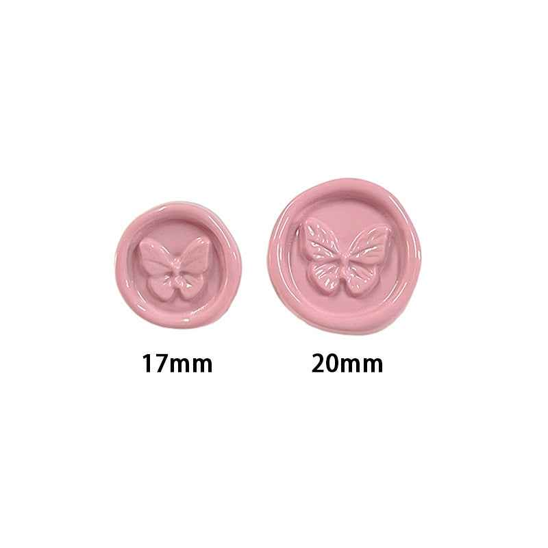 Round Multi-Colored Butterfly Plastic Shank Buttons for Children's Garments 48 Pack - Lots of Buttons