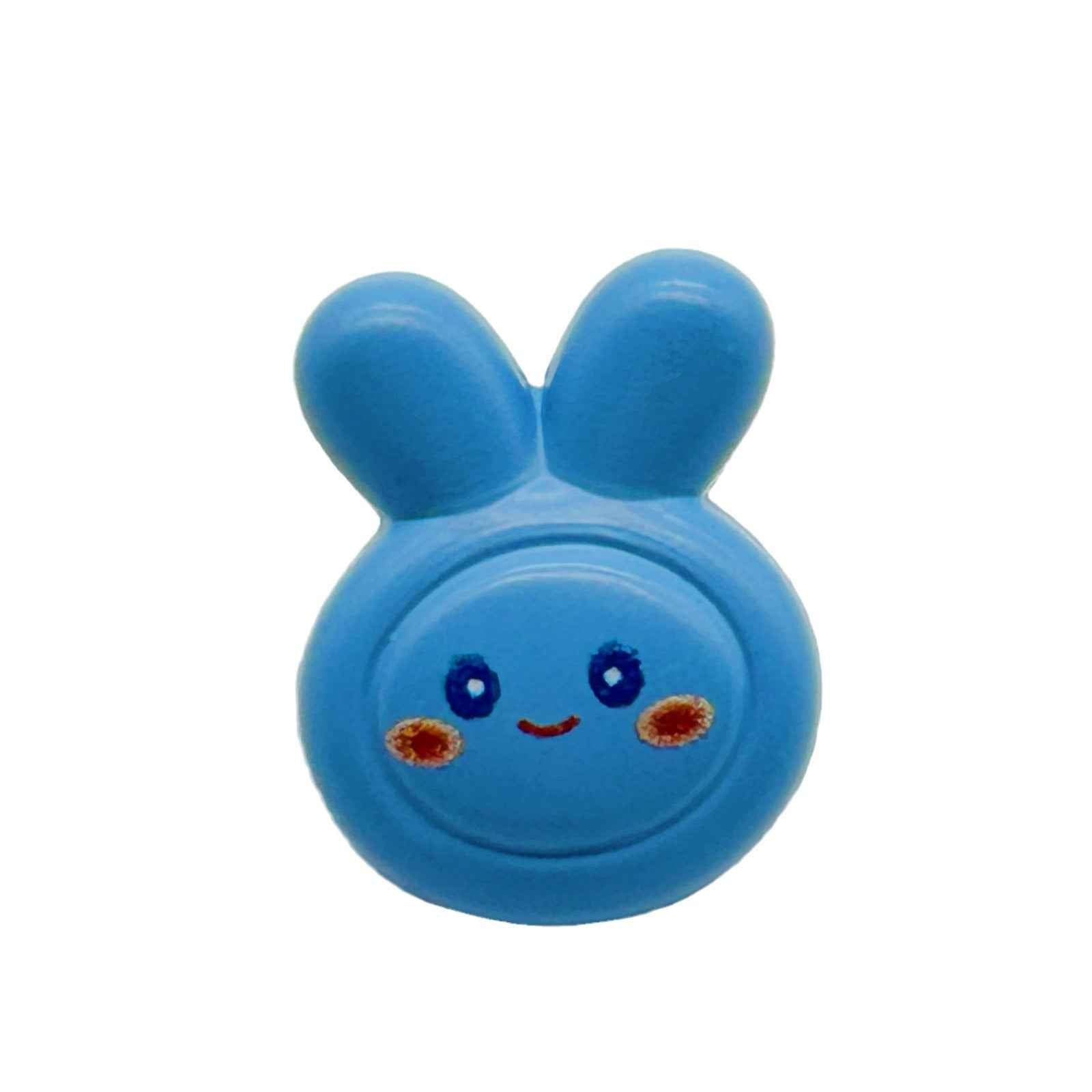 18mm Colorful Cartoon Rabbit Plastic Buttons for Children's DIY Crafts 40 Pack - Lots of Buttons