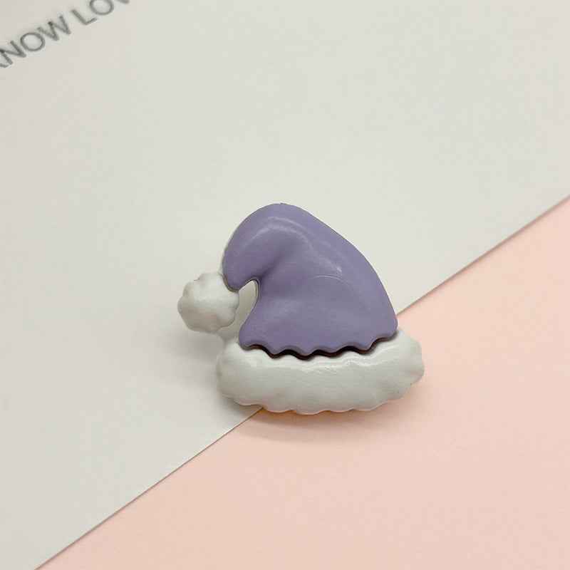 20mm Christmas Themed Colorful Hat Plastic Shank Buttons for Children's Cape Coat 49 Pack - Lots of Buttons