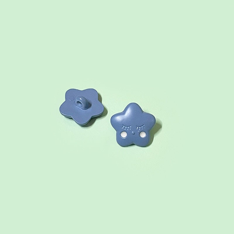 Boutons en plastique en forme d'étoile colorés de 15/18 mm pour vêtements de bébé, pack de 60