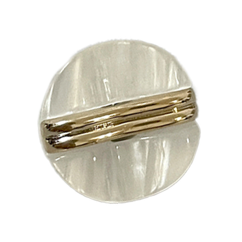 18mm Rund Resin Dubbelstång Perleliknande Knappar för Ulljackor Stickat 500st