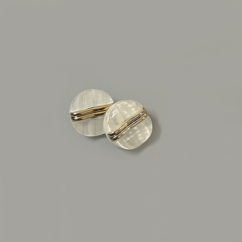 18mm Rund Resin Dubbelstång Perleliknande Knappar för Ulljackor Stickat 500st