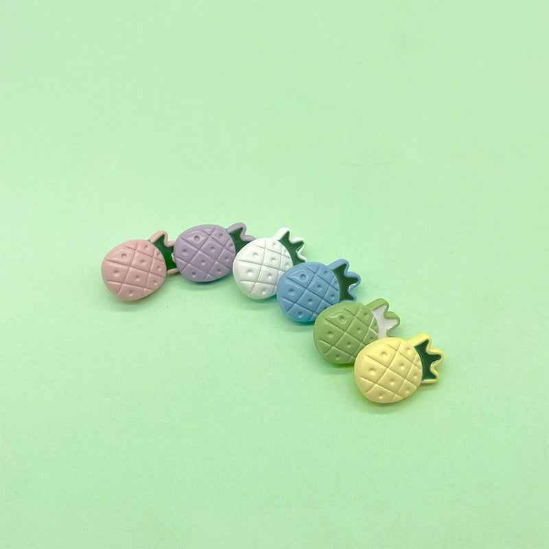 20mm Colorful Cartoon Pineapple Plastic Buttons for Children's Clothing 198 Pack - Lots of Buttons