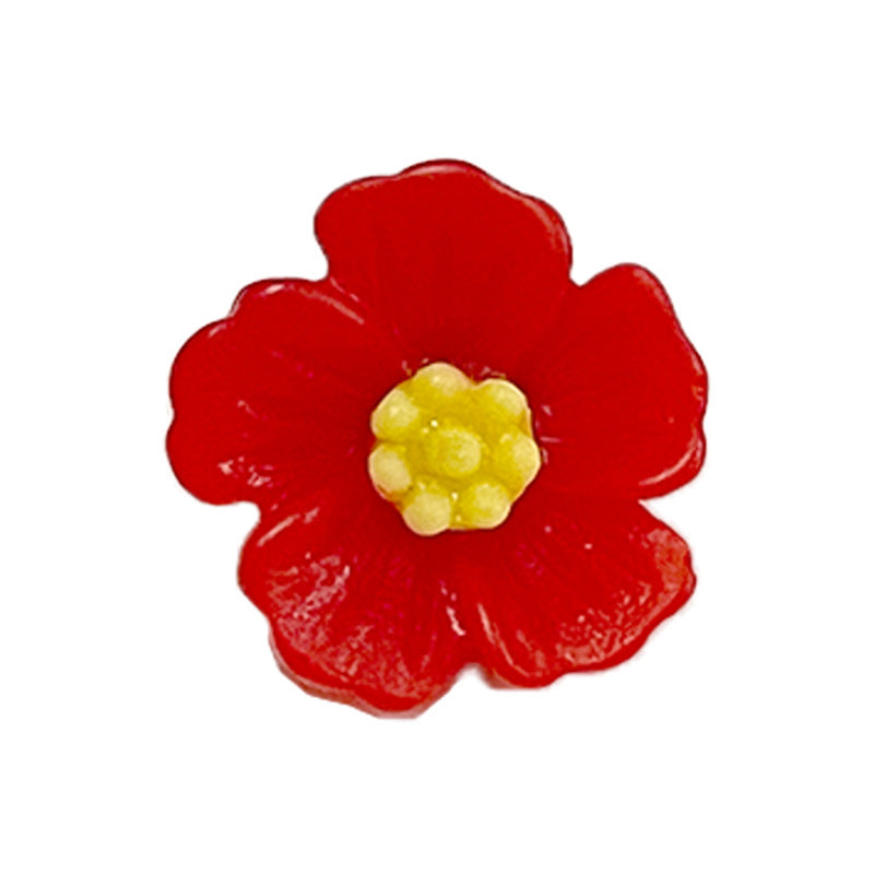 Botones de costura de plástico en forma de flor coloridos de 14 mm con patas, paquete de 210