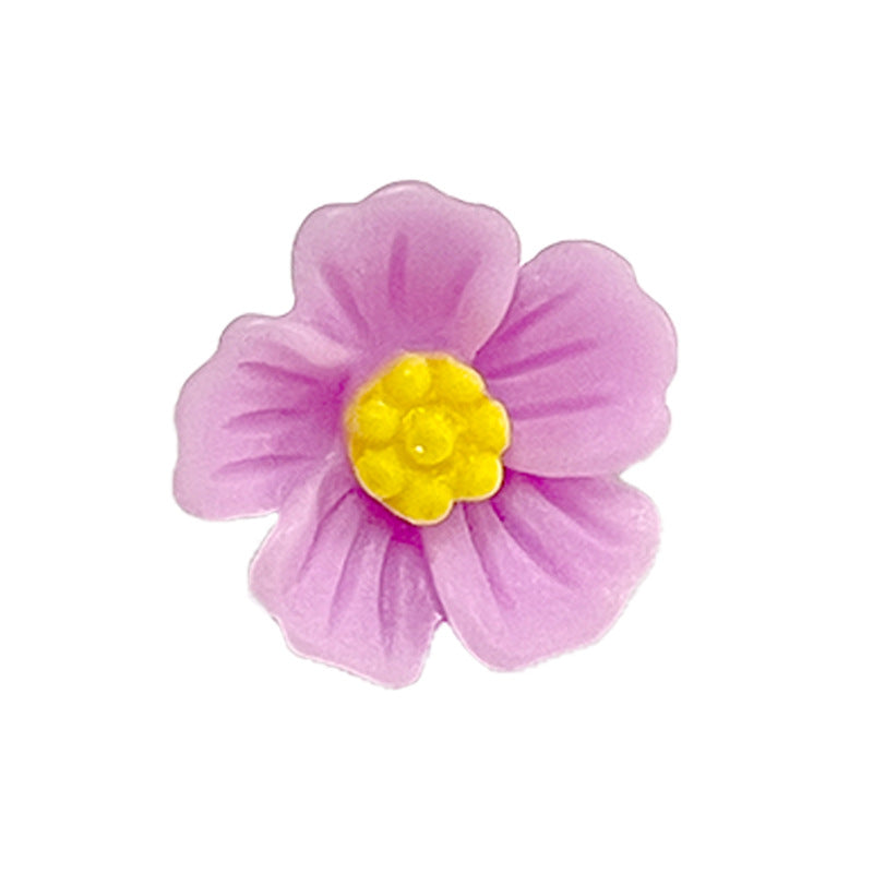 Botones de costura de plástico en forma de flor coloridos de 14 mm con patas, paquete de 210